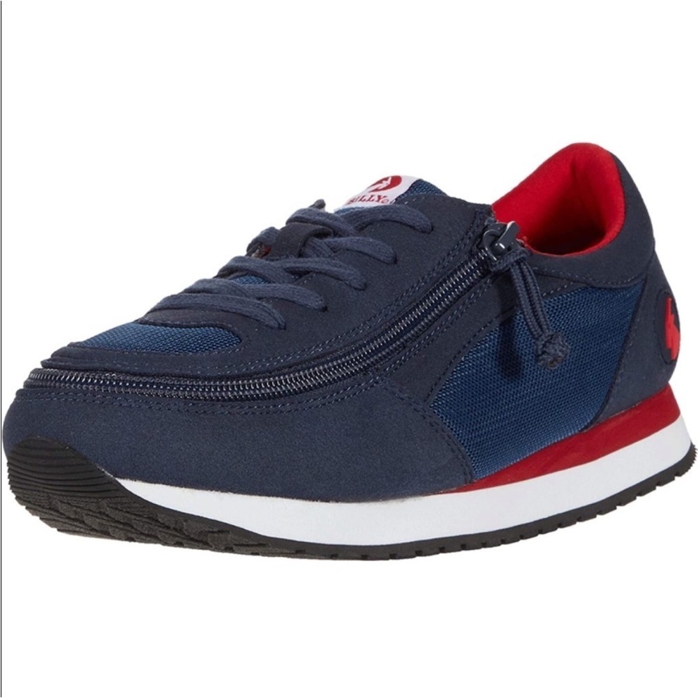 Billy New in box Kids Navy and Red Sneakers Sz5 - Picture 4 of 6